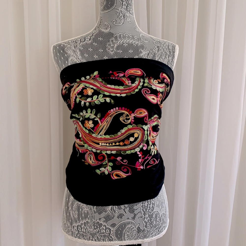 embroidered floral shawl